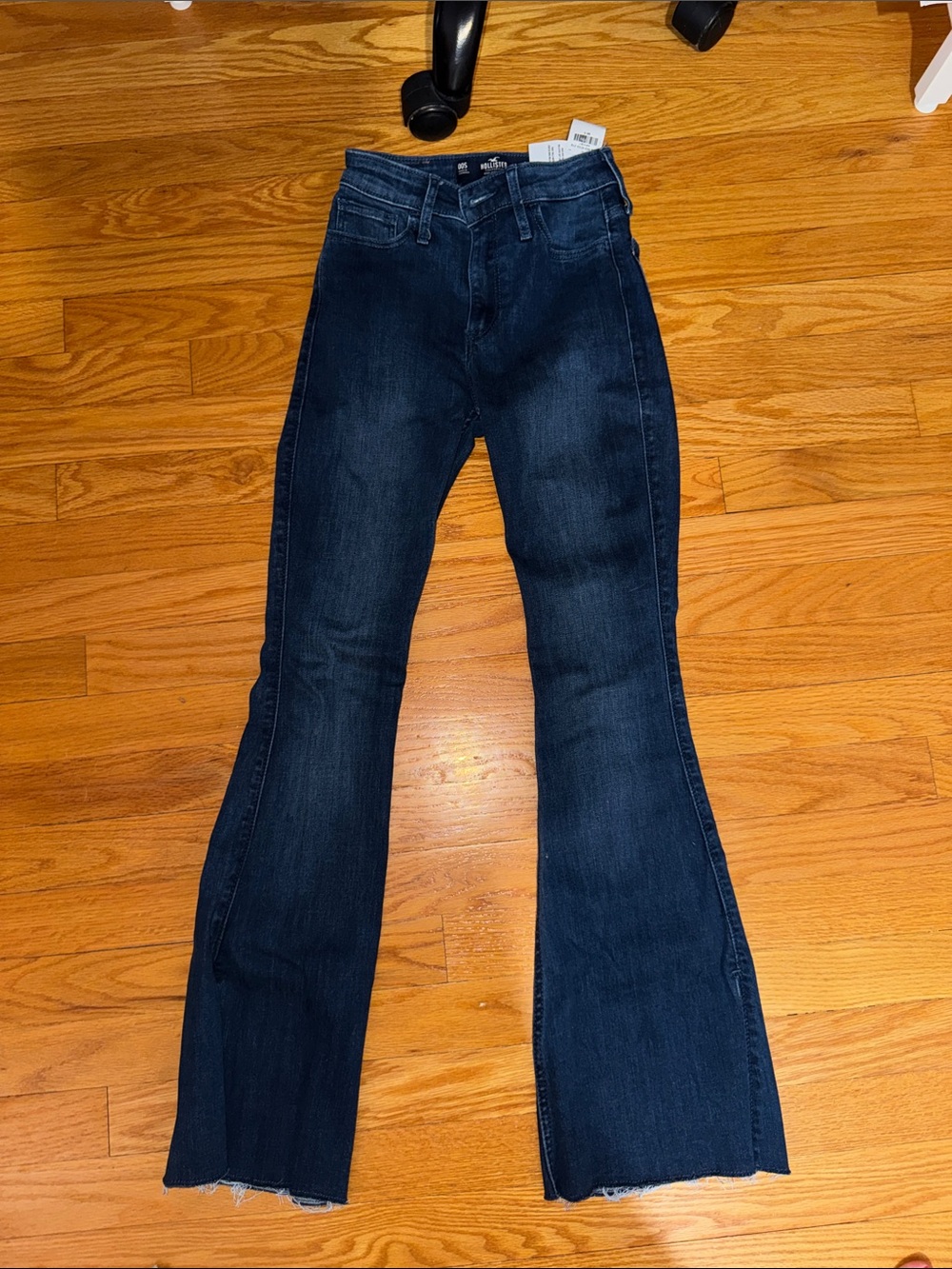 Hollister Dark Indigo High-Rise Flare Jeans